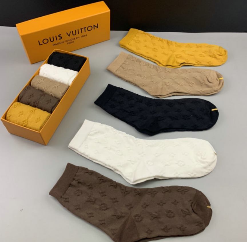 Louis Vuitton LV socks stockings  Luxury socks, Socks, Louis vuitton