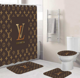 LV Shower Curtain Bathroom Sets