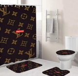 LV Shower Curtain Bathroom Sets