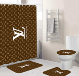 LV Shower Curtain Bathroom Sets