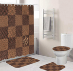 LV Shower Curtain Bathroom Sets