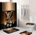 LV Shower Curtain Bathroom Sets