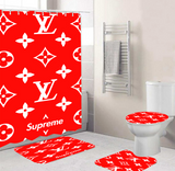 LV Shower Curtain Bathroom Sets