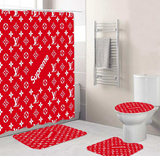 LV Shower Curtain Bathroom Sets