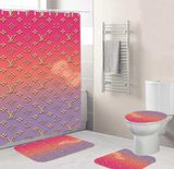 LV Shower Curtain Bathroom Sets