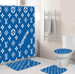 LV Shower Curtain Bathroom Sets