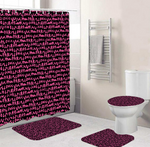 LV Shower Curtain Bathroom Sets