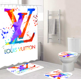 LV Shower Curtain Bathroom Sets