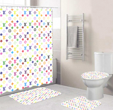 LV Shower Curtain Bathroom Sets