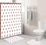 LV Shower Curtain Bathroom Sets