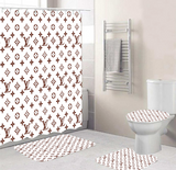 LV Shower Curtain Bathroom Sets