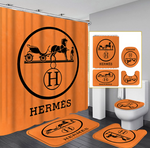 Hermes Shower Curtain Bathroom Sets