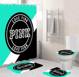 Pink Shower Curtain Bathroom Sets