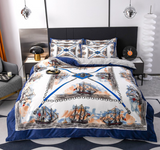 Hermes Flannel Comforter Sets