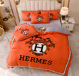 Hermes Flannel Comforter Sets