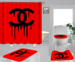 Chanel Shower Curtain Bathroom Sets