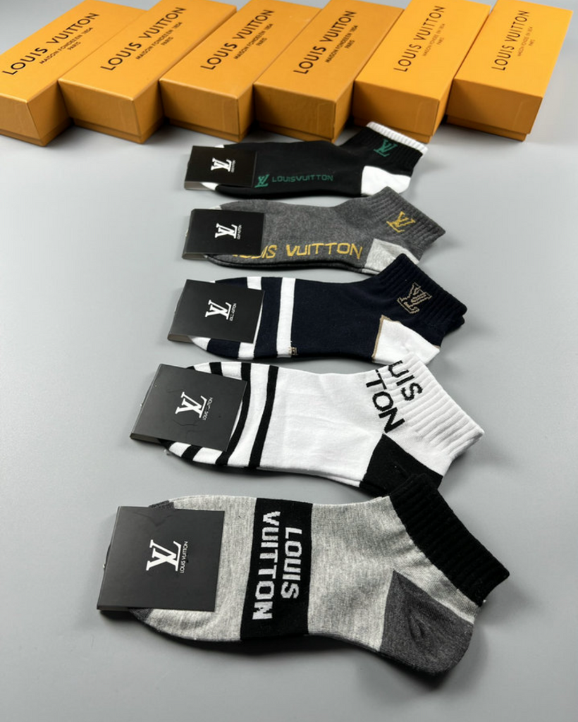 Men's LV Archives Socks Set, LOUIS VUITTON