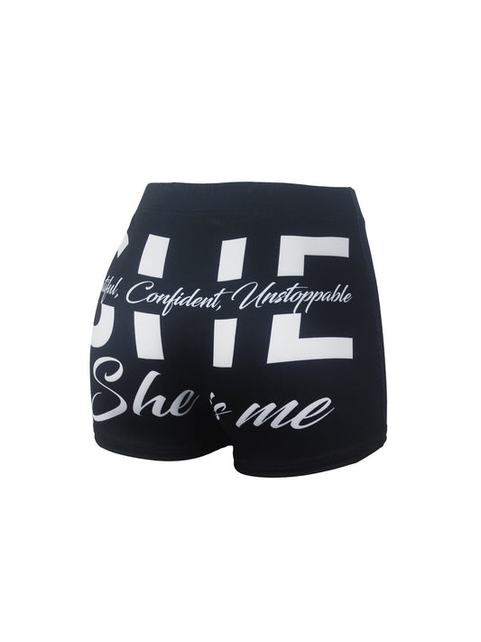 She Is Me Snack Shorts