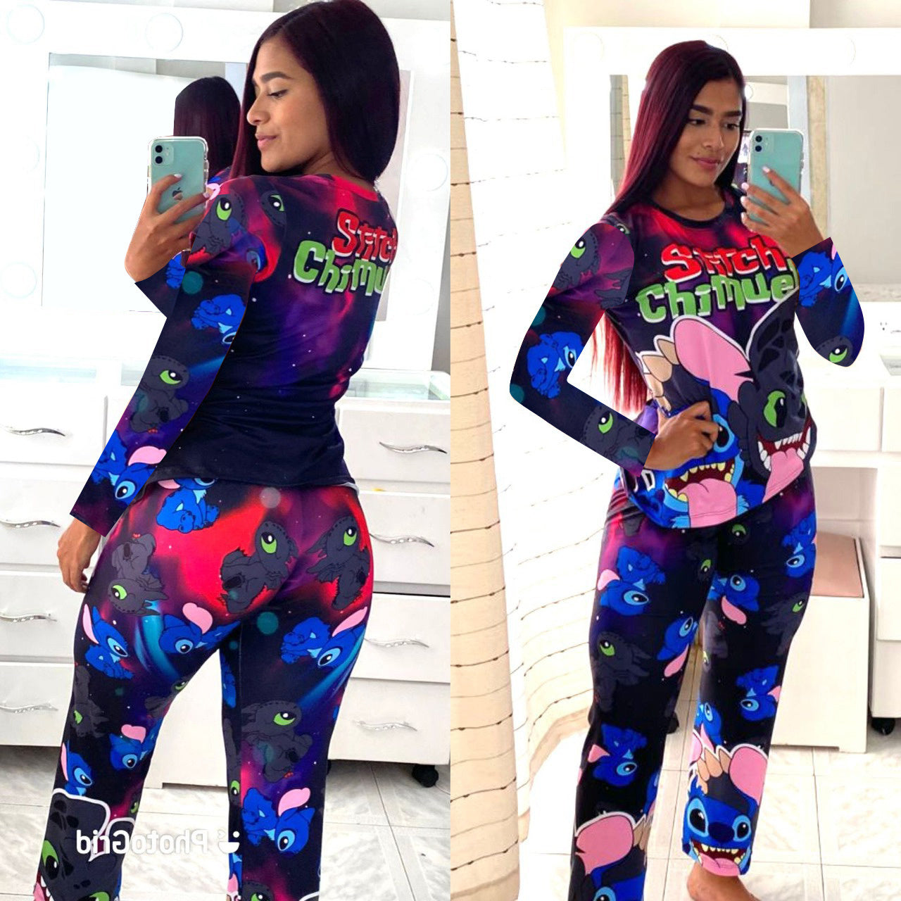 Stitch Two Piece Pajama Pants Sets