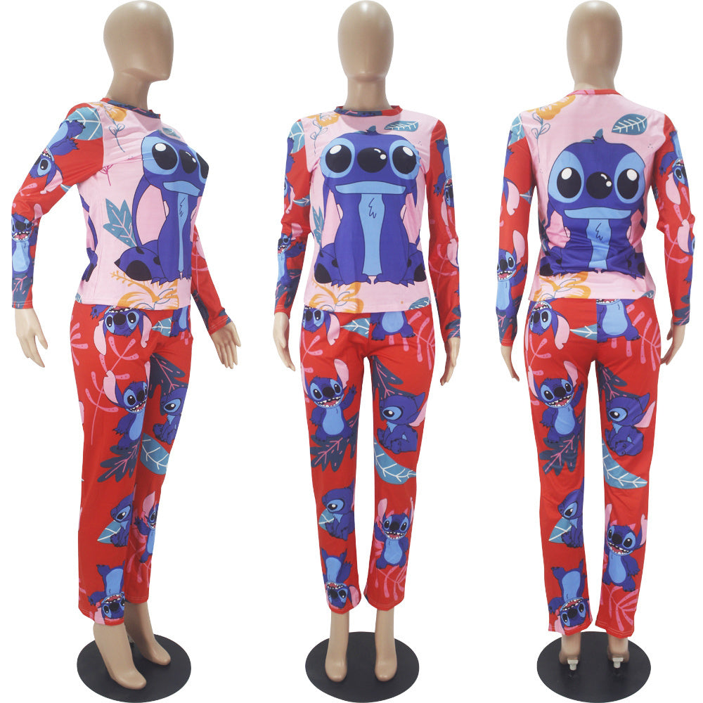 Stitch Two Piece Pajama Pants Sets