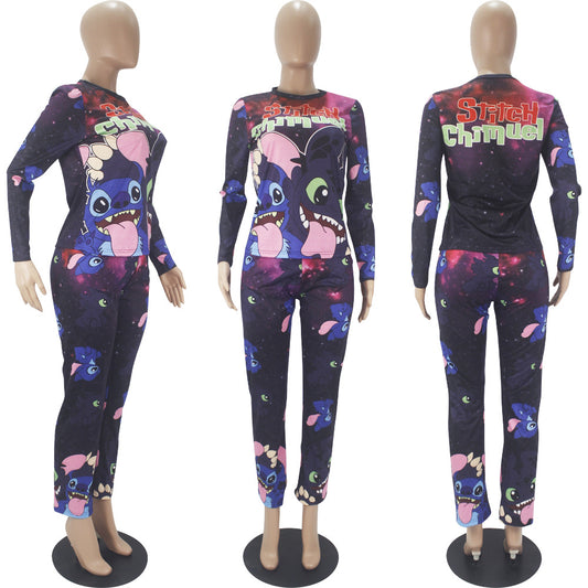 Stitch Two Piece Pajama Pants Sets