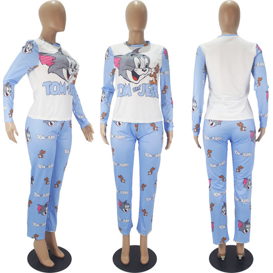 Tom&J Two Piece Pajama Pants Set