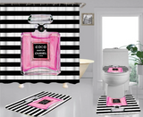 Chanel Shower Curtain Bathroom Sets